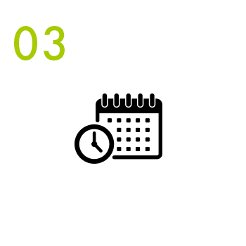 ご希望の日時から
              空き状況を確認し、予約